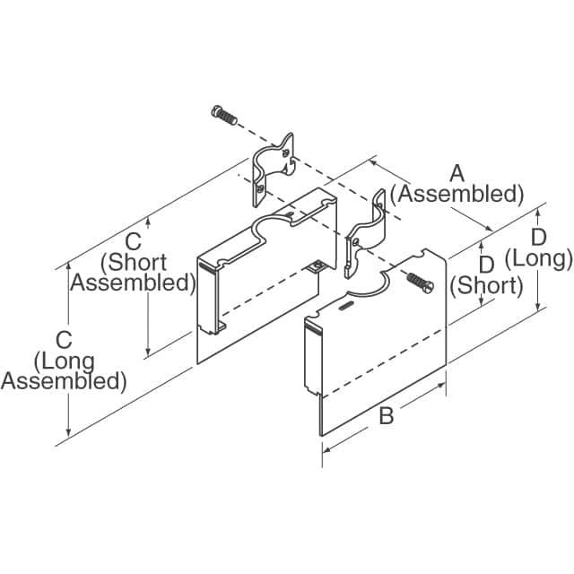 201571-2 TE Connectivity AMP Connectors  Accessori per connettori backplane